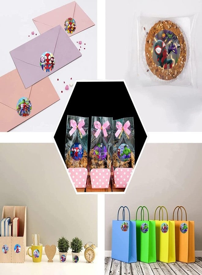 BNFUO 120pcs Spider and His Friends Stickers for Kids Birthday Party Supplies for Spider and His Friends Birthday Decorations -10 Sheets - Image 4